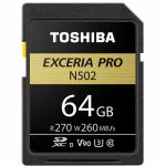東芝　SDXU-D064G　SDHC／SDXCメモリカード　「EXCERIA　PRO」　64GB
