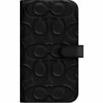 Coach　CIPH-091-BLKEB　2021　iPhone　5.4-inch　　ケース　Leather　Folio　Case　　　Black　Emboss　Signature　C　Pebbled　Leather