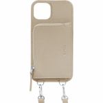 FOX　FXLGRPWNSIP2162　iPhone　2021(6.1inch　3レンズ)　　ケース　Pocket　Wrap　Case　with　Neck　Strap　　　Light　Gray　ライトグレー