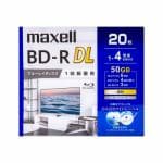 maxell　BRV50WPG20S　録画用ブルーレイディスク　50GB（2層）　20枚