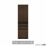 大塚家具　ダイニングボード「ECB-600K」幅60cm　奥行50cm　高さ197.5cm　開き扉　ウォールナット色