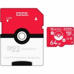 ホリ　NSW-191　ポケットモンスター　microSDカード　for　Nintendo　Switch　64GB　モンスターボール