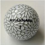 HANABI　MYHANABI　【ゴルフボール】　1スリーブ（3球）クールグレイ＆ホワイト