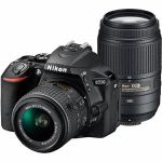 ニコン　デジタル一眼カメラ　D5500　ダブルズームキット　（ブラック)　D5500WZ-BK