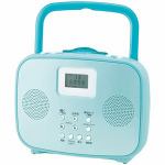 コイズミ　SAD-4309-A　ワイドFM対応シャワーCDラジオ(ブルー)