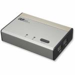 ラトックシステム　REX-230UDA　USB接続　DVI・Audio対応(PC2台用)　パソコン自動切替器