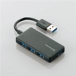 エレコム　USB3.0対応4ポートUSBハブ　ブラック　U3H-A407BBK