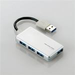 エレコム　USB3.0対応4ポートUSBハブ　シルバー　U3H-A407BSV
