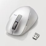 マウス　エレコム　無線　ワイヤレス　M-XGM10DBWH　EX-G　ワイヤレスBlueLEDマウス　Mサイズ　ホワイト