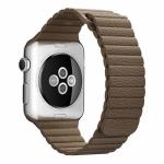 アップル(Apple)　MJ522FE／A　Apple　Watch　42mm　ケース用　ライトブラウンレザーループ　-　M