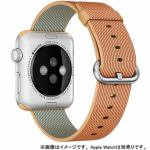 アップル(Apple)　MMA62FE／A　Apple　Watch　42mm　ケース用　ゴールド／レッドウーブンナイロン