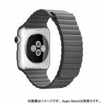 アップル(Apple)　MMAW2FE／A　Apple　Watch　42mm　ケース用　ストームグレイレザーループ　-　L