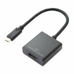ミヨシ　USA-CDP01／BK　4K対応　USB　Type-C　-　DisplayPort　変換アダプタ　　　ブラック