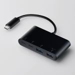 エレコム　U3HC-A424P10BK　USB　Type-Cコネクタ搭載USBハブ(PD対応)　ブラック
