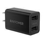 ＳＵＮＶＡＬＬＥＹ　ＪＡＰＡＮ　RAVPower　RP-PC125　microUSBケーブル付属　AC充電器(USB×2)　ブラック　75-02000-425