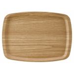 木製食器　ノンスリップオーバルトレー　ＡＢＴ２０　ブラウン　42ｃｍ