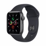【台数限定】アップル(Apple)　MKQ13J/A　Apple　Watch　SE（GPSモデル）　40mm　スペースグレイアルミニウムケースとミッドナイトスポーツバンド　レギュラー