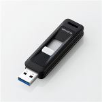 エレコム　スライド式USB3.0メモリ　64GB：ブラック　MF-LSU3A64GBK