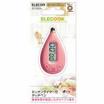 エレコム　「ELECOOK（エレクック）」　キッチンタイマー付きタッチペン　ピンク　KTG-TPK01PNPN
