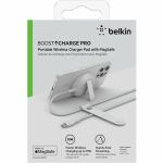 Belkin　ベルキン　MagSafe認証　ワイヤレス充電スタンド　アダプタ付　(ホワイト)　WIA004DQWH