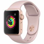 アップル(Apple)　MQKW2J／A　Apple　Watch　Series　3（GPS）　38mm　ゴールドアルミニウムケースとピンクサンドスポーツバンド