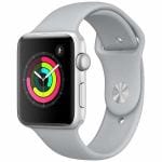 アップル(Apple)　MQL02J／A　Apple　Watch　Series　3（GPS）　42mm　シルバーアルミニウムケースとフォッグスポーツバンド