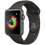 アップル(Apple)　MR362J／A　Apple　Watch　Series　3（GPS）　42mm　スペースグレイアルミニウムケースとグレイスポーツバンド