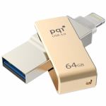 PQI　ICMINVGD-64　Lightning対応USB3.0メモリー　ゴールド　64GB