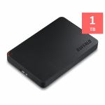 バッファロー　HD-PCF1.0U3-BBE　ミニステーション　ターボPC　EX2　Plus対応　USB3.1(Gen1)／USB3.0用ポータブルHDD　ブラック　1TB