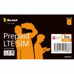 So-net　Prepaid　LTE　SIM　3GBプラン　microSIM