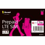 So-net　Prepaid　LTE　SIM　3GBプラン　nanoSIM