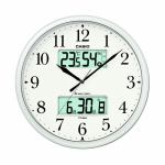 カシオ　ITM-660NJ-8JF　電波時計(壁掛け時計)　生活環境お知らせ(湿度計　／　温度計)タイプ