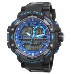 クレファー　ティー・スポーツ（T-SPORTS）　アナログ・デジタル腕時計　TS-AD046-BKB　ブラック×ブルー