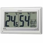 リズム時計　8RD201-A19　CITIZEN　ライフナビD201A　掛置兼用　温度湿度表示　カレンダー表示　環境目安表示付