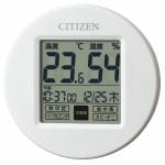 リズム時計　8RD208-A03　CITIZEN　ライフナビプチA　デジタル温・湿度計　カレンダー表示　環境目安表示　掛置兼用