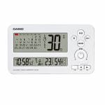 カシオ　IDC-400J-7JF　デジタル電波時計　置時計　カレンダー表示(西暦／年号切替付)　音声ガイド機能付