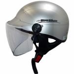 石野商会　ＭＡＸ－７７７Ｂ　シールド付きハーフタイプヘルメット　ＭＡＸｂｉｋｅｒｓ　５７ｃｍ～６０ｃｍ未満　シルバー