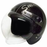 石野商会　ヘルメットSJ308BST-22　スモールジェットヘルメット　ブラックブラック