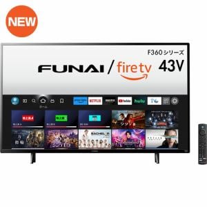 【イチ押し！】FUNAI FireTV FL-43UF360 Alexa対応リモコン付属 4K液晶テレビ 43V型