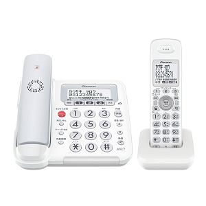 PIONEER　デジタルコードレス留守番電話機　「TF-FE30」シリーズ　子機1台タイプ　グレー　TF-FE30W-H