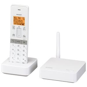 SHARP 【子機1台】デジタルコードレス留守番電話機 ホワイト系 JD 