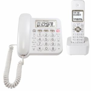 パイオニア　デジタルコードレス留守番電話機　子機　1個付　ホワイト　TF-SA15S-W