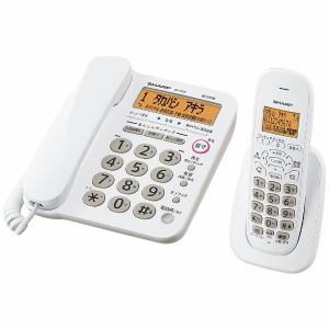 シャープ　JD-G32CL　デジタルコードレス電話機（子機1台）　ホワイト系