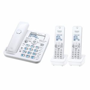 パナソニック VE-GZ51DW-W デジタルコードレス電話機（子機2台付き ...