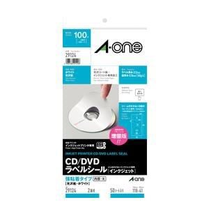 CD／DVDラベル CD／DVDラベル インクジェット用光沢紙 2面50シート