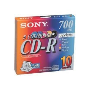 ソニー 10CDQ80EXC 1~48倍速対応 データ用CD-Rメディア (700MB・10枚  )