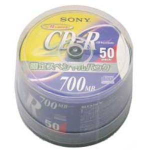 ソニー 50CDQ80DNSP CD-R 700MB 48倍速 CD-Rライター対応 スピンドルパック 50枚