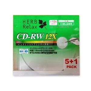 HERBRelax YCWD5C1 ヤマダ電機オリジナル CD-RW for Data 5+1pcsパック