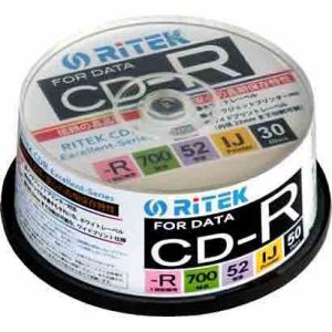 RiDATA データ用CD-R 1?52倍速 700MB 30枚 CD-R700EXWP.30RT C