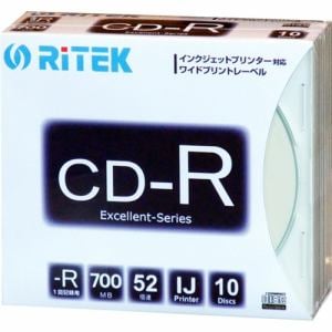 RiDATA データ用CD-R 5mmスリムケース10枚入 CD-R700EXWP.10RT SC N